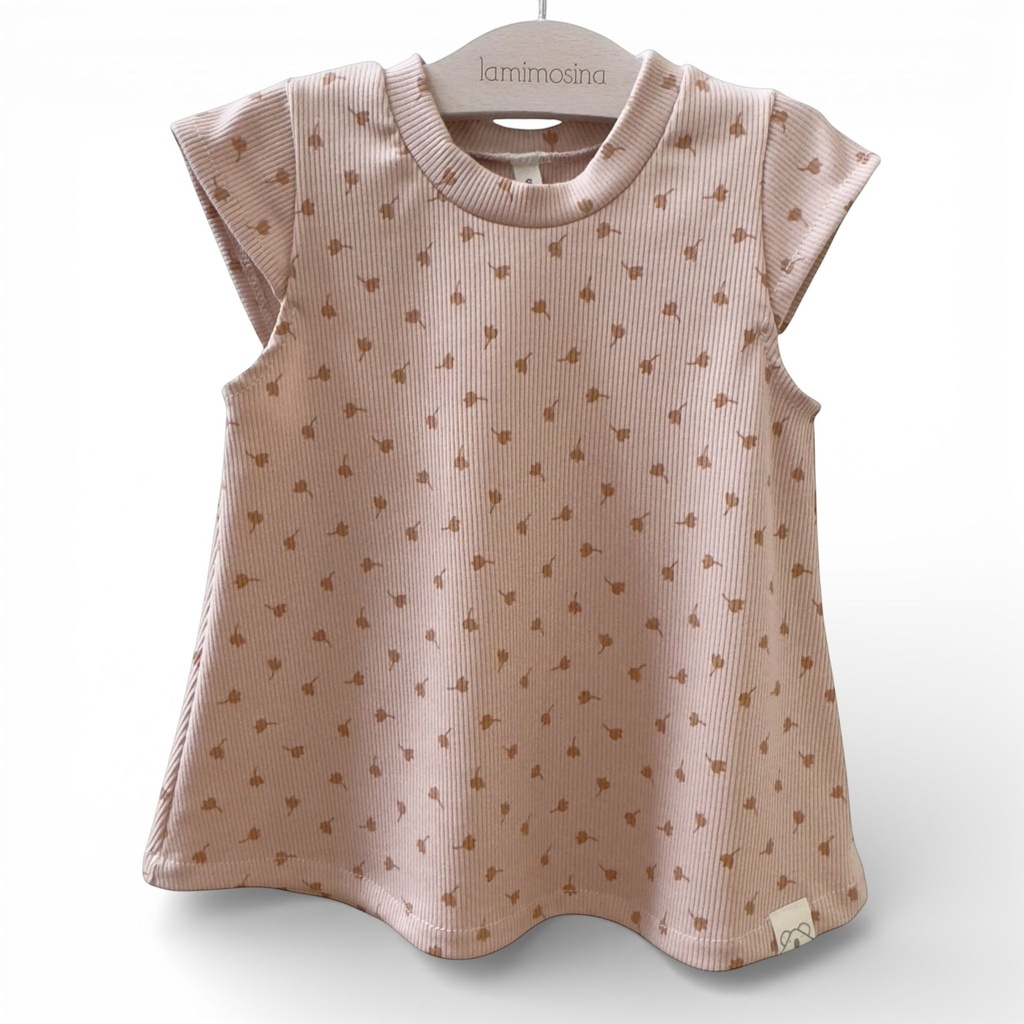 Vestido mama tulipan rosa