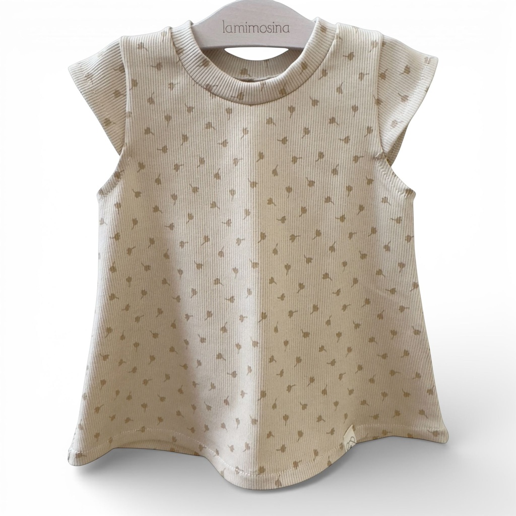 Vestido mama tulipan vainilla