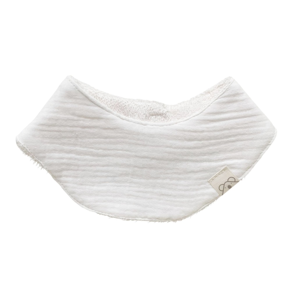 Bandana de rizo de bambú Blanco