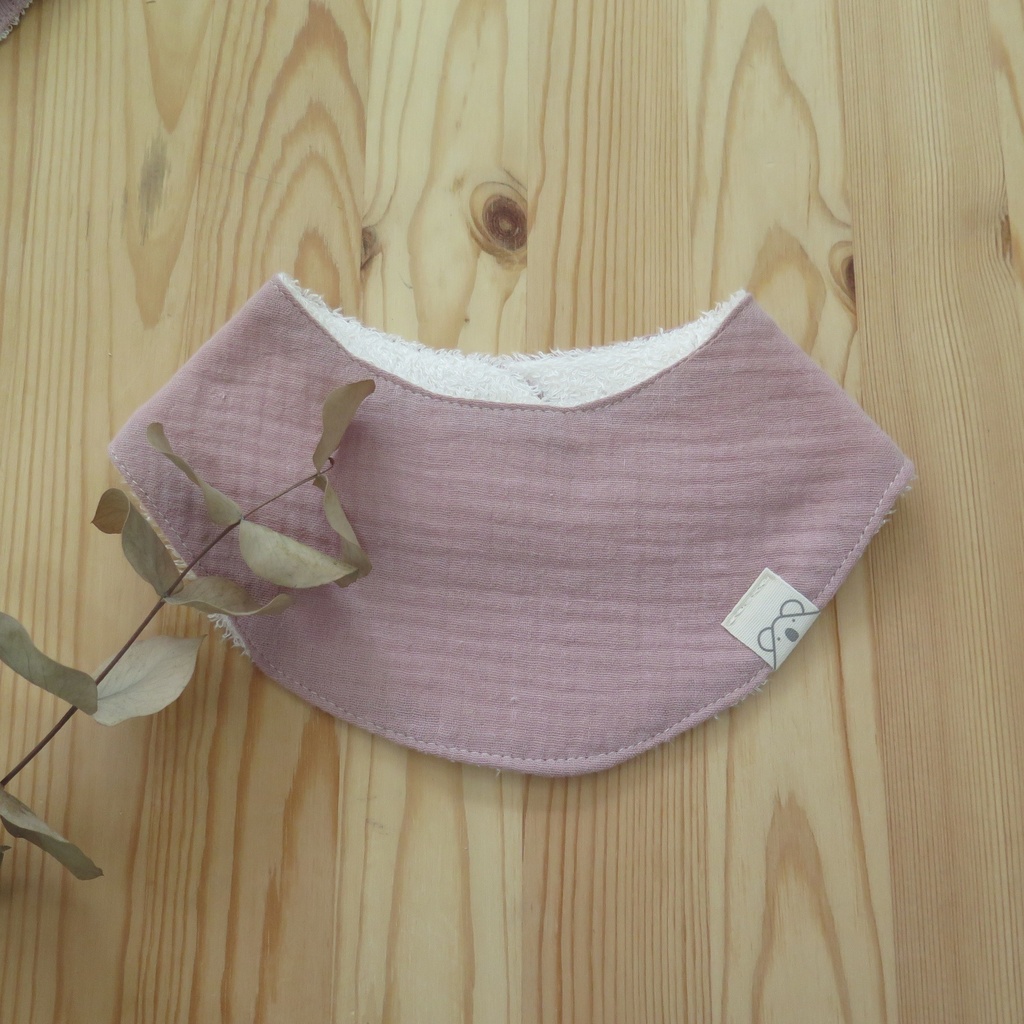 Bandana de rizo de bambú Rosa