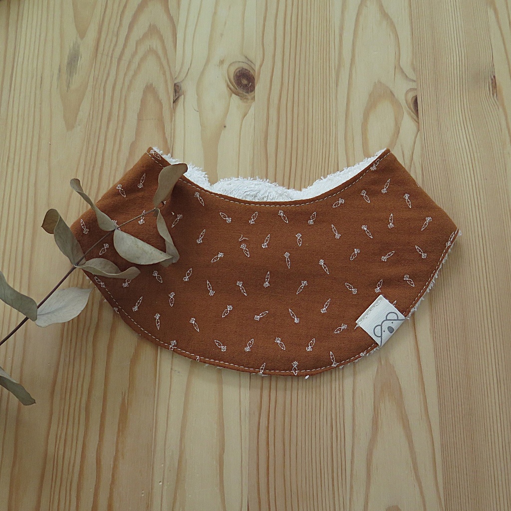 Bandana de rizo de bambú Zanahorias