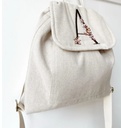Mochila NATURE bordado letra personalizada