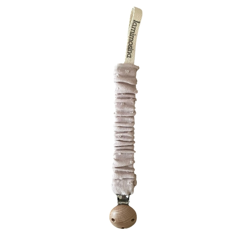 Sujeta chupetes Plumeti Rosa - Rizado