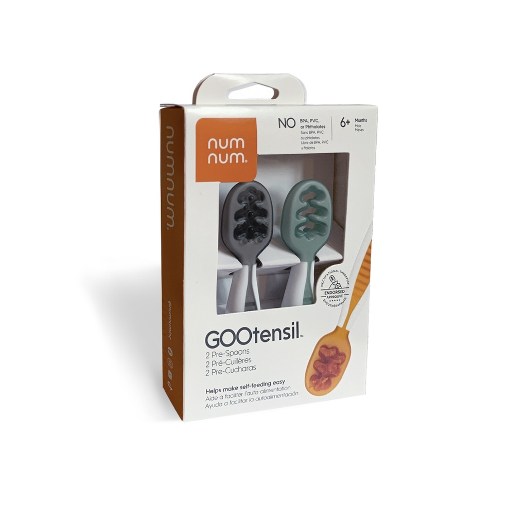 2 Pre-Cucharas Num Num Verde/Gris