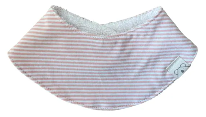 Bandana de rizo de bambú Rayas Salmon