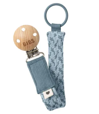 Sujeta chupetes Petrol / Baby blue PACIFIER CLIP BIBS