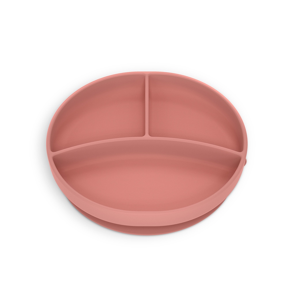 Plato con división Suavinex Rosa