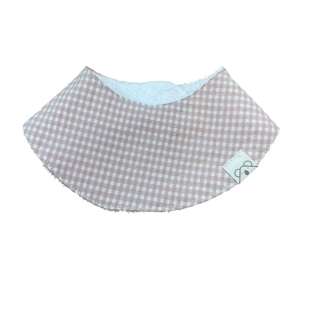 Bandana de rizo de bambú Vichy Rosa