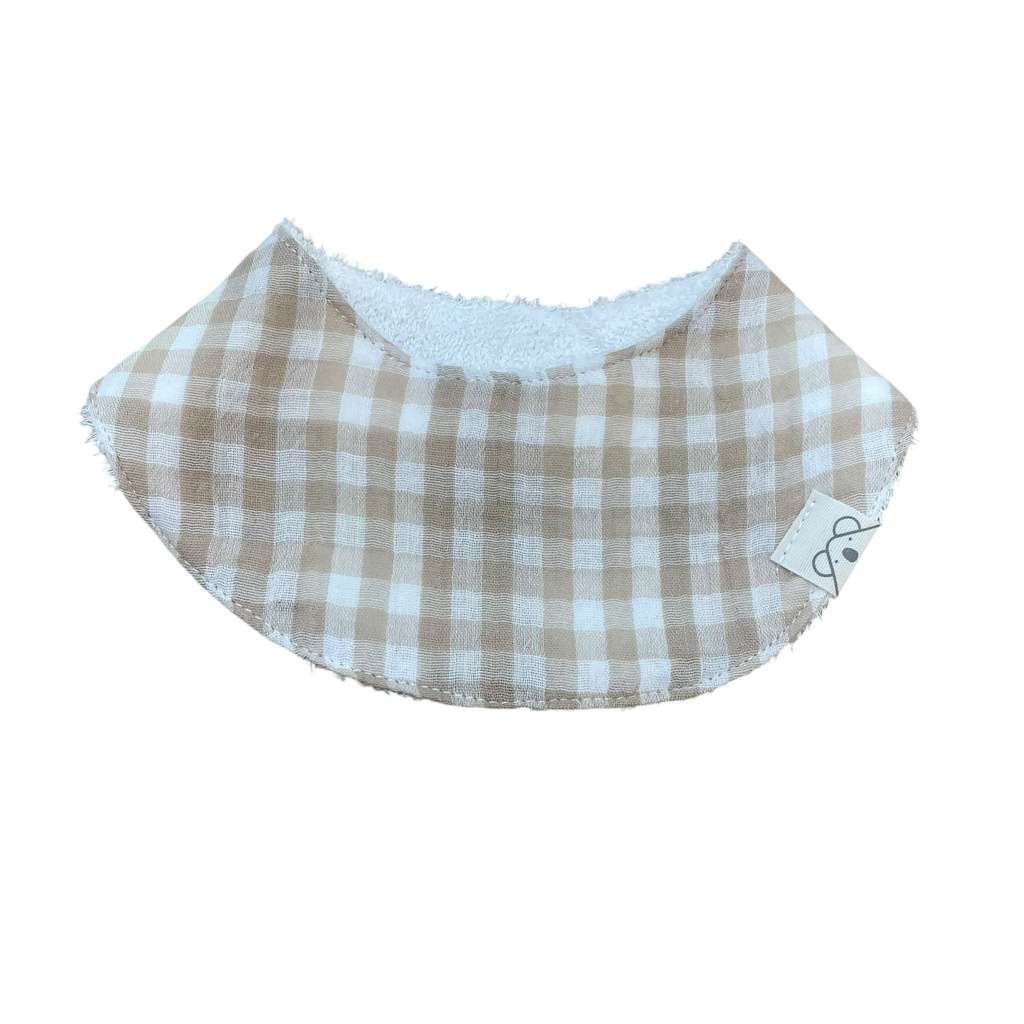 Bandana de rizo de bambú Vichy Reversible S