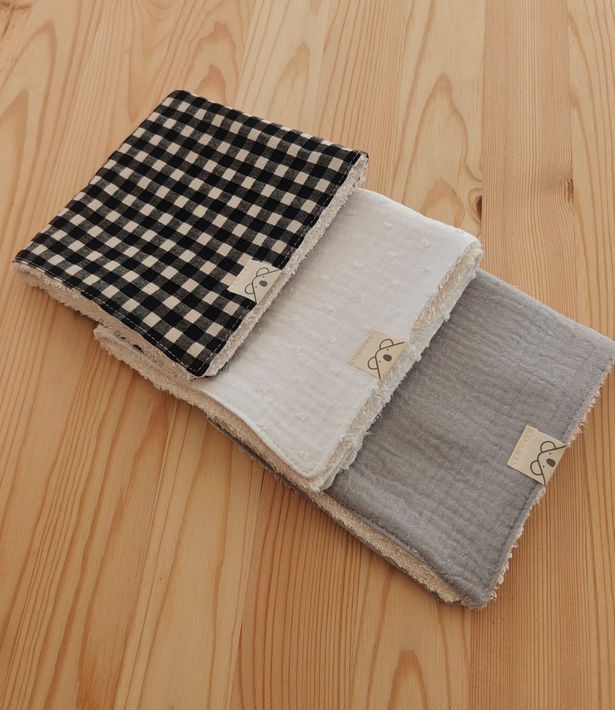 Pack 3 toallitas de lactancia Vichy Antracita