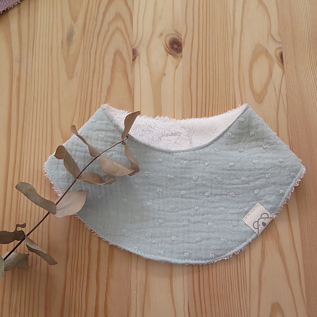 Bandana de rizo de bambú Plumeti Verde