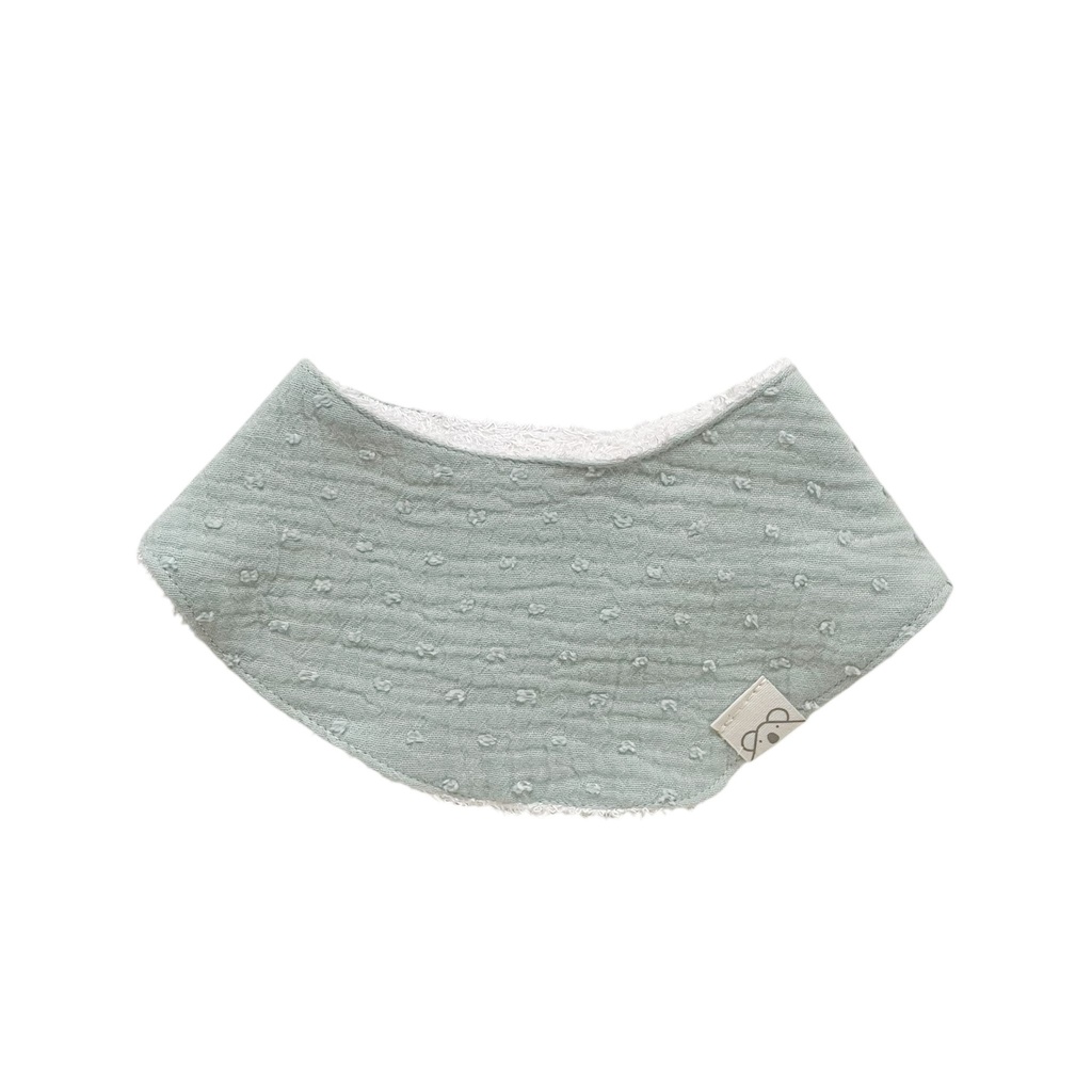 Bandana de rizo de bambú Plumeti Verde