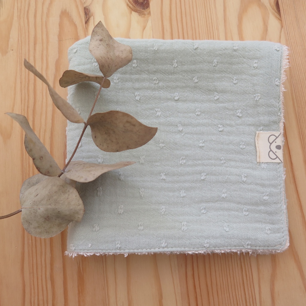 Toallita de lactancia Plumeti Verde