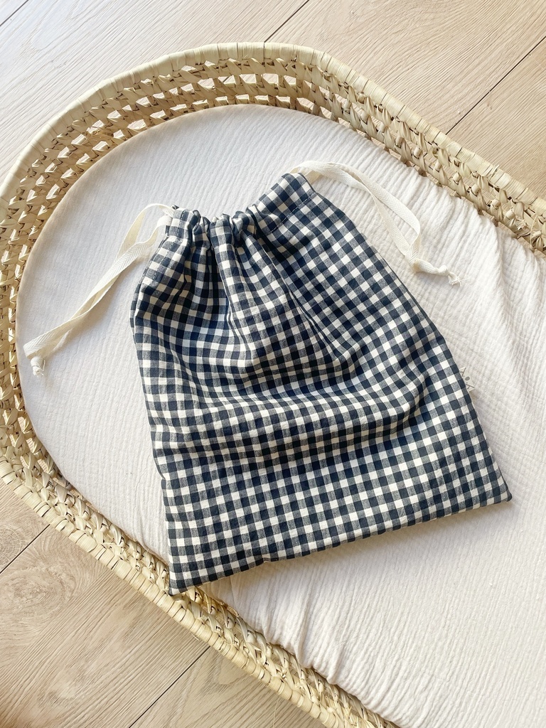 Bolsa muda impermeable Vichy Antracita