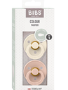 2 Chupetes Ivory/Blush - BIBS