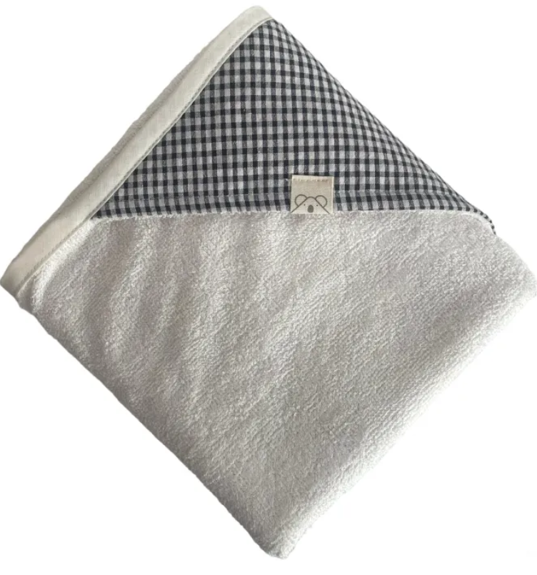 Capa de baño rizo bambú 100x100 Vichy Antracita