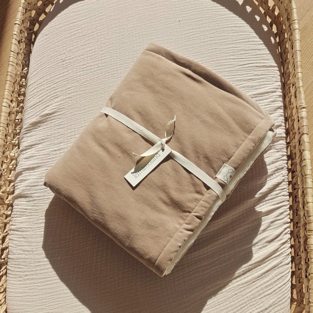 Manta polar pana marrón