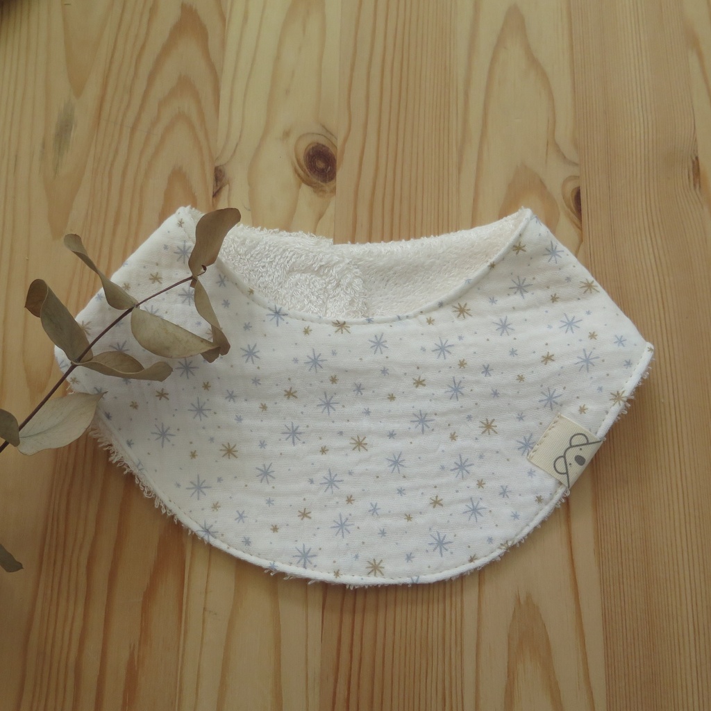 Bandana de rizo de bambú Estrellitas