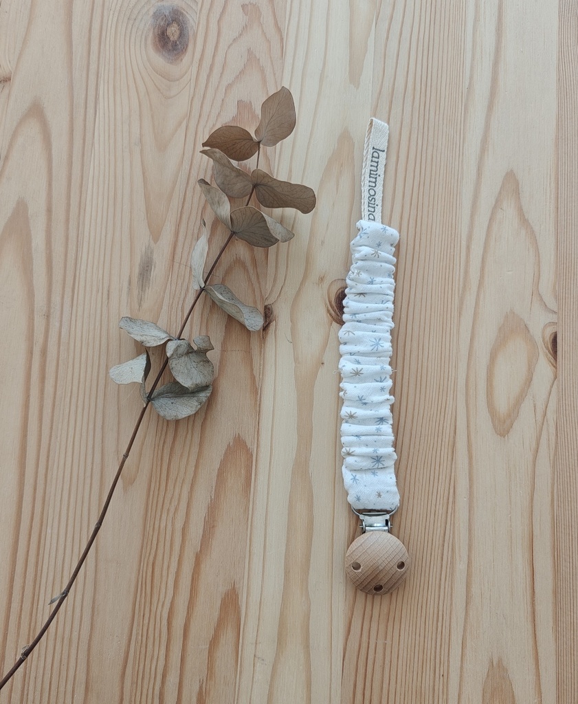 Sujeta chupetes Estrellitas - Rizado