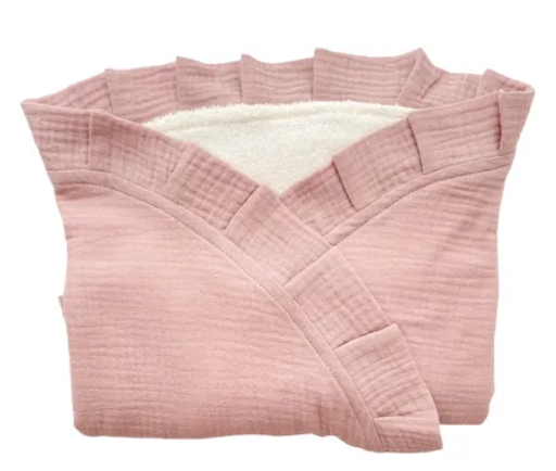 [10BS0303] Arrullo bambú y doble gasa Rosa