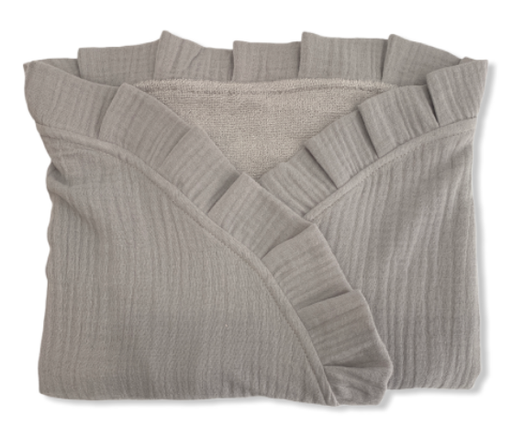 [10BS0404] Arrullo bambú y doble gasa Gris
