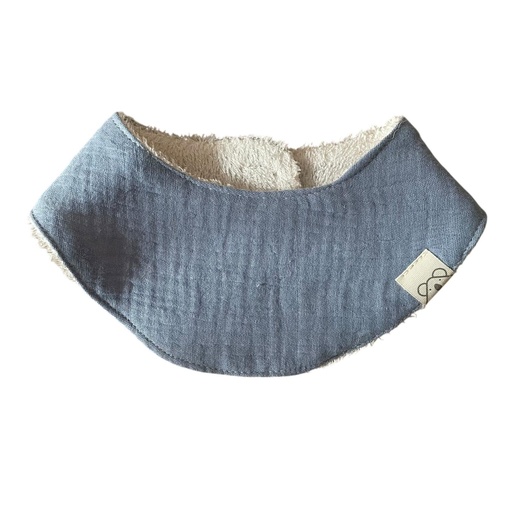 [20BS0606] Bandana de rizo de bambú Azul