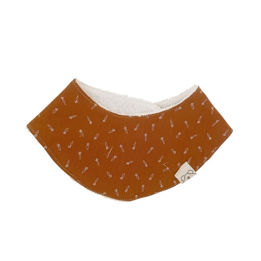 [20BS3412] Bandana de rizo de bambú Zanahorias