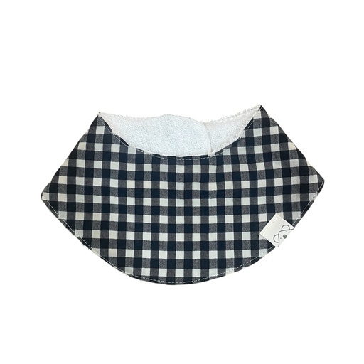 [20BS3208] Bandana de rizo de bambú Vichy Antracita