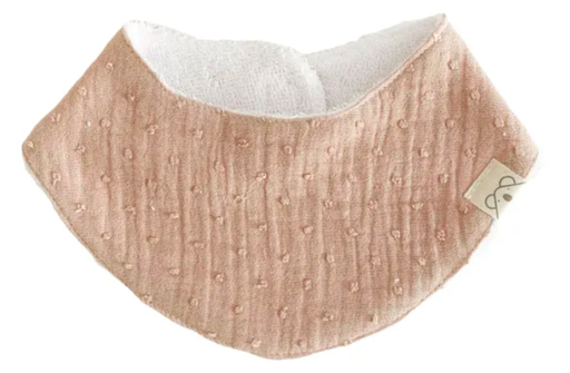 [20BS2903] Bandana de rizo de bambú Plumeti Rosa