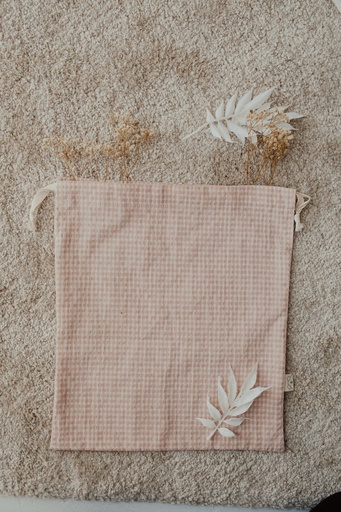 Bolsa muda tela Vichy Rosa