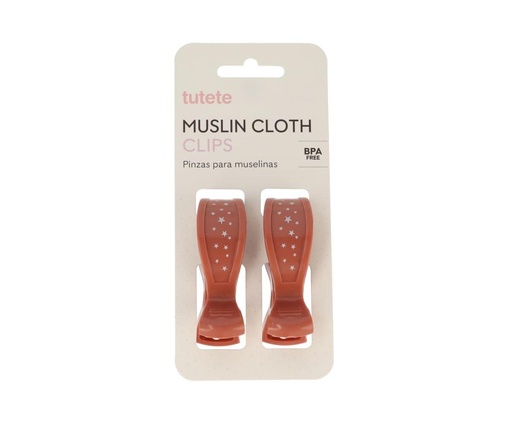 Pinza para sujetar muselinas terracota