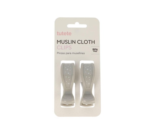 Pinza para sujetar muselinas Gris