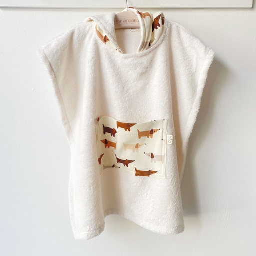 [15BS2401] Poncho de baño algodón Hotdog