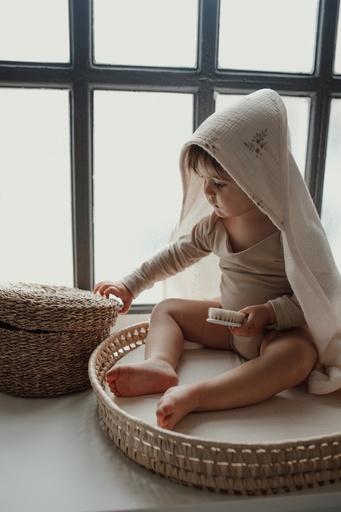 [13BS2603] Capa de baño de rizo de bambú Mariona