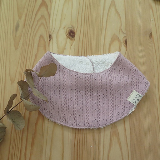 [20BS1603] Bandana de rizo de bambú Calado Rosa