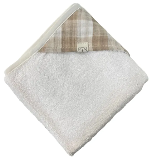 [13BS3210] Capa de baño rizo bambú Vichy Reversible L