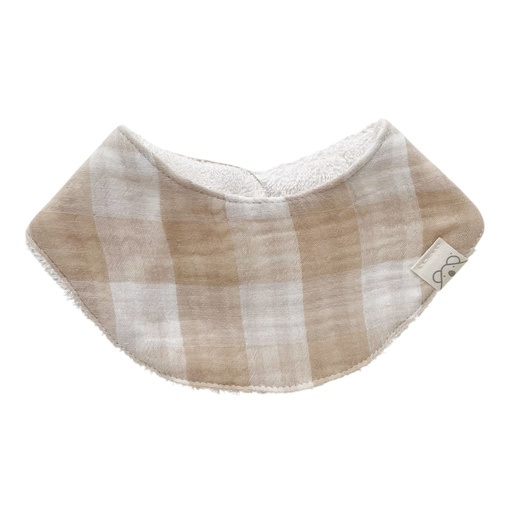 [20BS3210] Bandana de rizo de bambú Vichy Reversible L