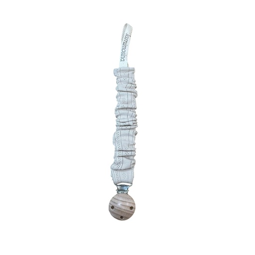 [25BS1611-R] Sujeta chupetes Calado beige - Rizado
