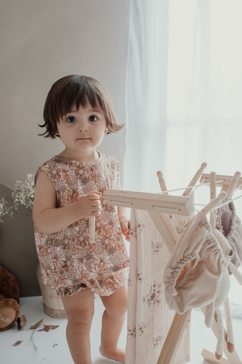 Blusa de muselina espalda abierta Aria