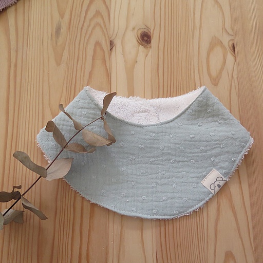 [20BS2905] Bandana de rizo de bambú Plumeti Verde