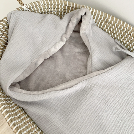 [19BS0404] Saco capazo de invierno interior polar Gris