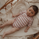 Body manga corta Rayas Rosa - Minutus