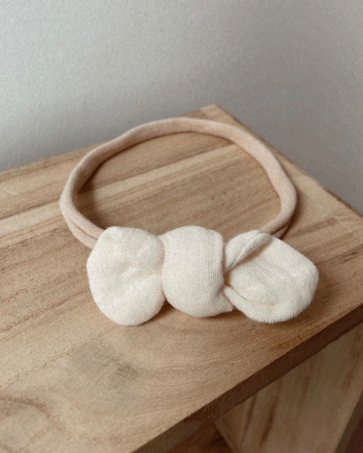 [31BS0707E] Diadema de cinta elástica Crudo