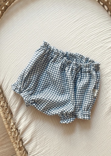 Braguita cubrepañal muselina vichy jean