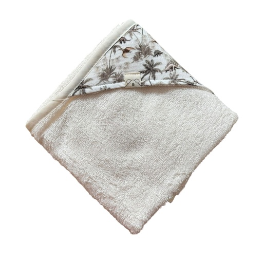 Capa de baño rizo bambú dinos