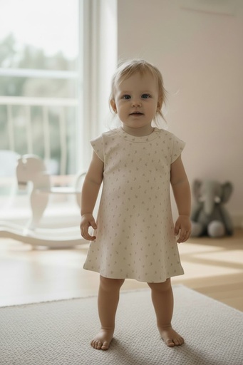 Vestido tulipan vainilla